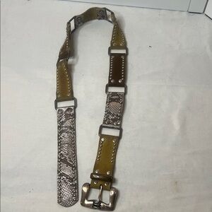 Bastrelli Italy tooled leather belt see measurements